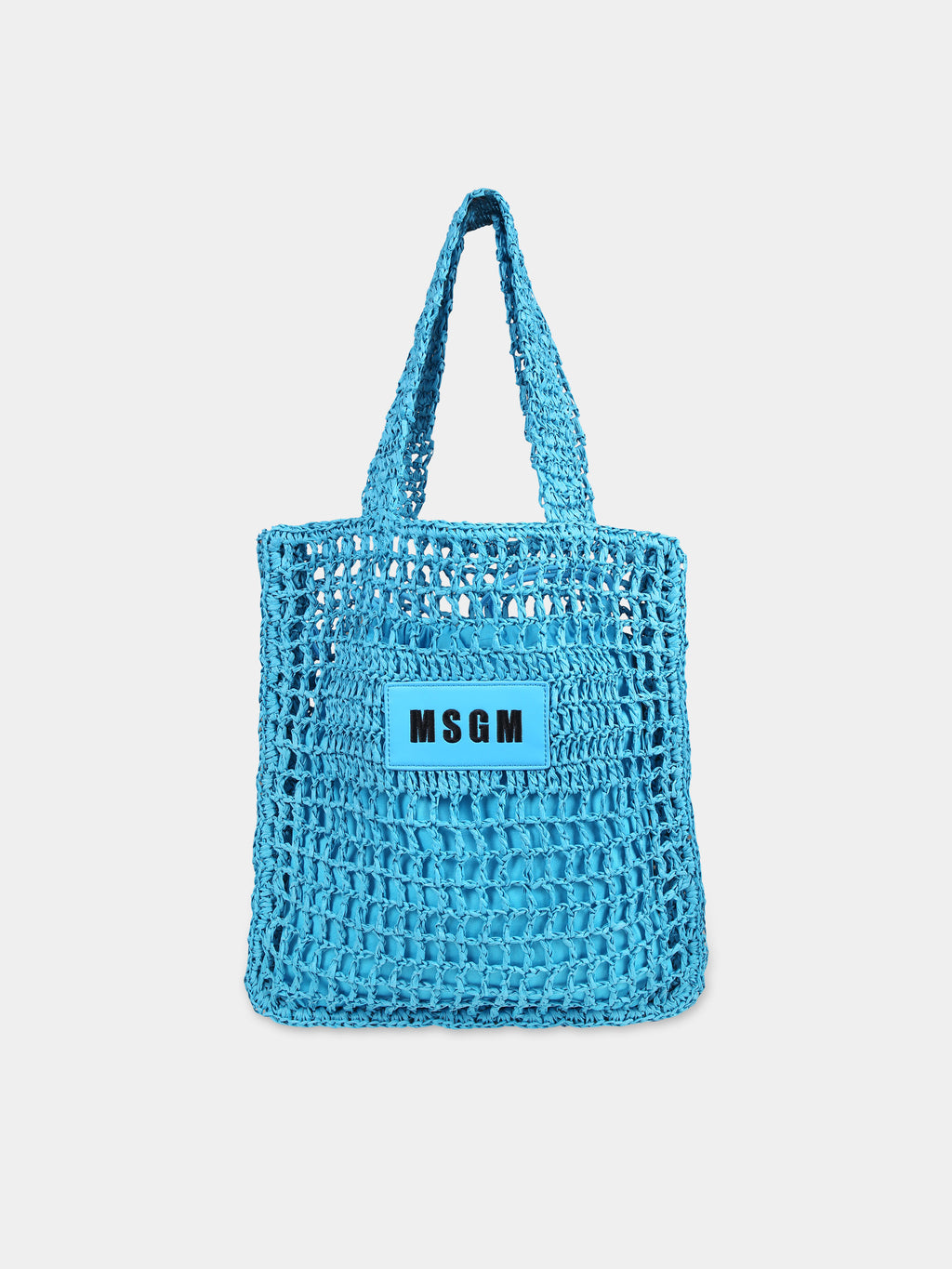 Light blue bag for girl with logo